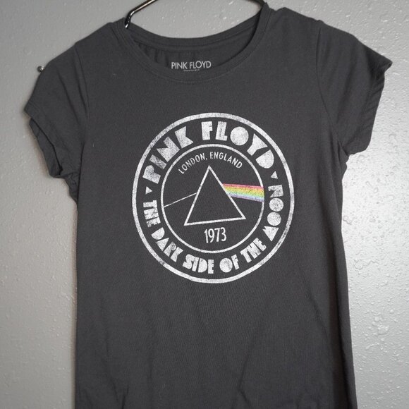 Pink Floyd Other - Pink Floyd Girls Black And White Distressed Short Sleeve Graphic Shirt Size XL